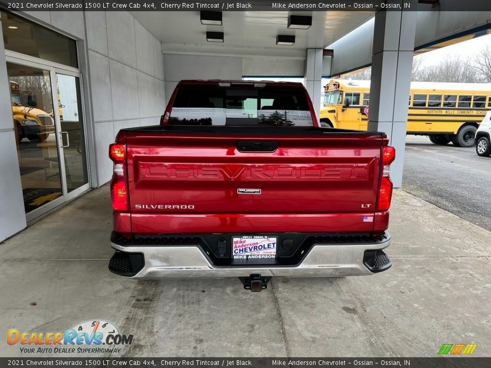 2021 Chevrolet Silverado 1500 LT Crew Cab 4x4 Cherry Red Tintcoat / Jet Black Photo #8