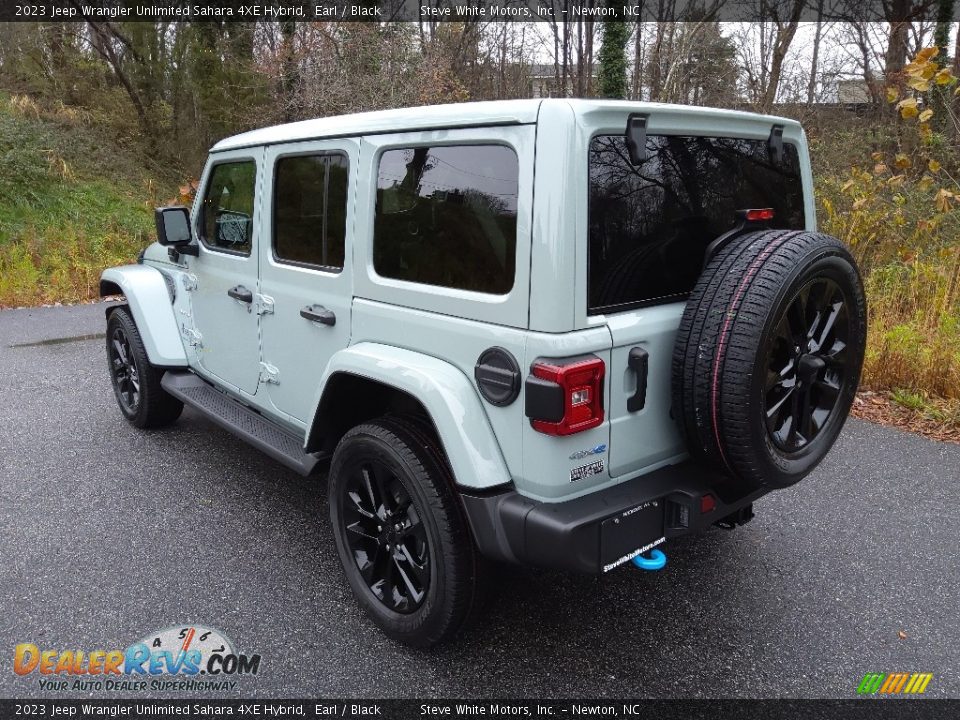 2023 Jeep Wrangler Unlimited Sahara 4XE Hybrid Earl / Black Photo #8