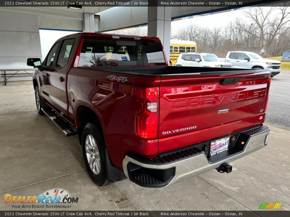 2021 Chevrolet Silverado 1500 LT Crew Cab 4x4 Cherry Red Tintcoat / Jet Black Photo #10