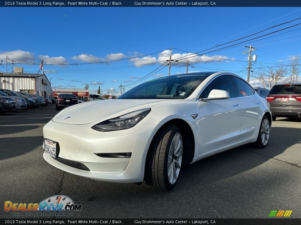 Pearl White Multi-Coat 2019 Tesla Model 3 Long Range Photo #3