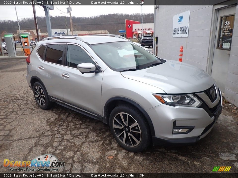 2019 Nissan Rogue SL AWD Brilliant Silver / Charcoal Photo #2