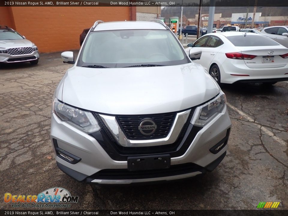 2019 Nissan Rogue SL AWD Brilliant Silver / Charcoal Photo #3