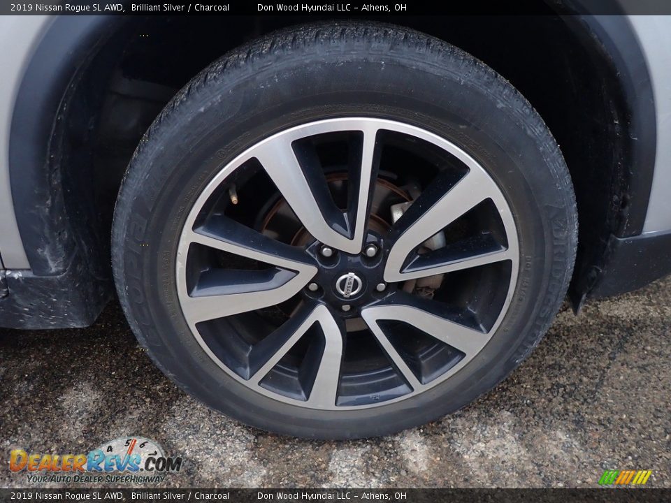 2019 Nissan Rogue SL AWD Brilliant Silver / Charcoal Photo #11