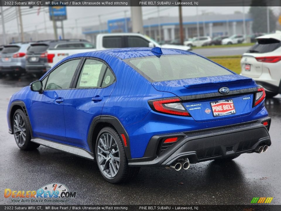 2022 Subaru WRX GT WR Blue Pearl / Black Ultrasuede w/Red stitching Photo #4