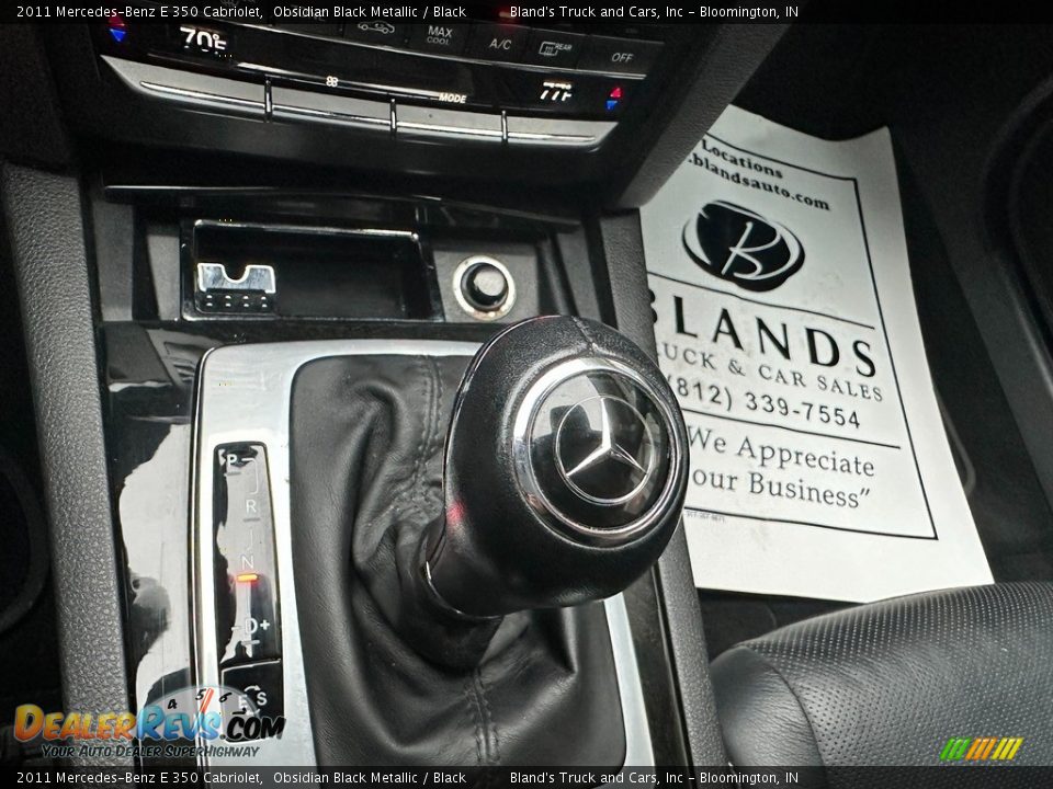 2011 Mercedes-Benz E 350 Cabriolet Obsidian Black Metallic / Black Photo #31