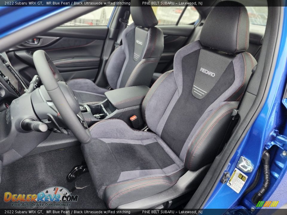 Black Ultrasuede w/Red stitching Interior - 2022 Subaru WRX GT Photo #14