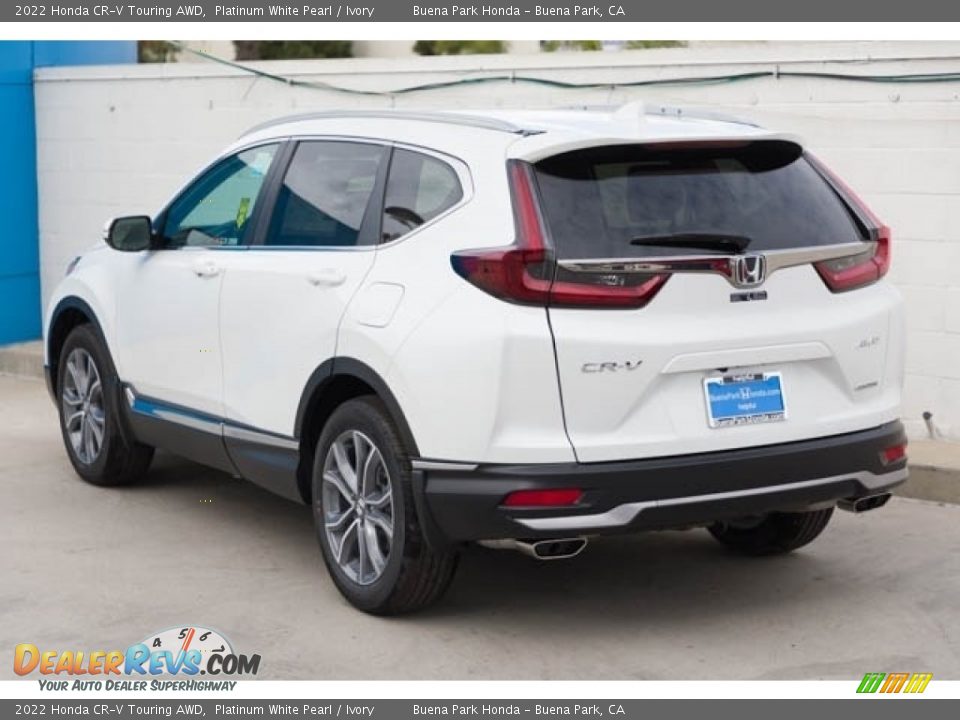 2022 Honda CR-V Touring AWD Platinum White Pearl / Ivory Photo #2