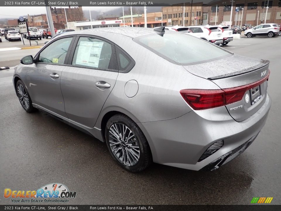 2023 Kia Forte GT-Line Steel Gray / Black Photo #6