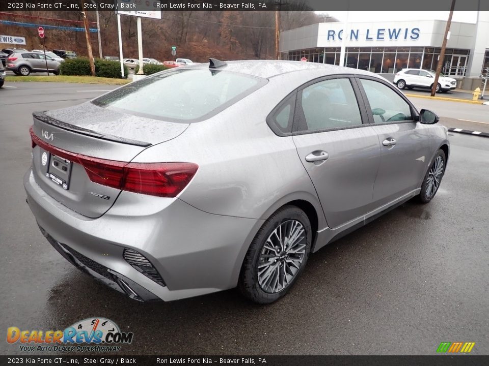 2023 Kia Forte GT-Line Steel Gray / Black Photo #8