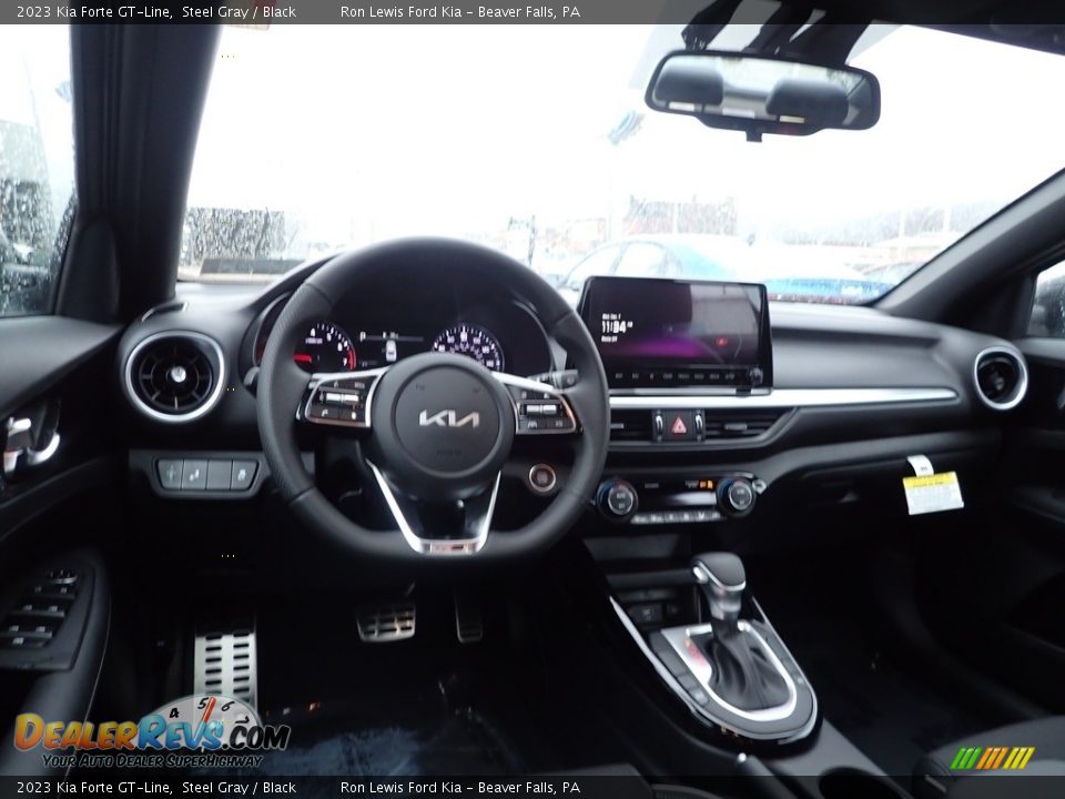 2023 Kia Forte GT-Line Steel Gray / Black Photo #13