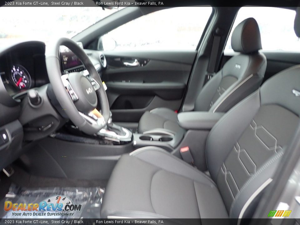 2023 Kia Forte GT-Line Steel Gray / Black Photo #14