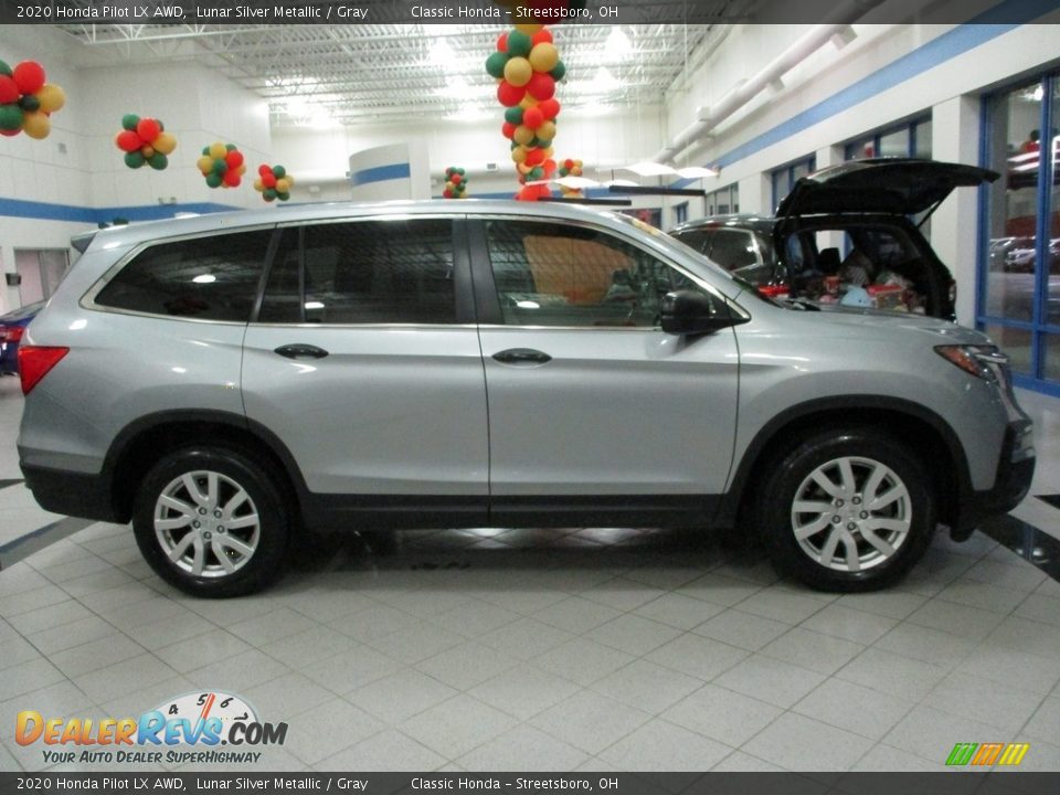 2020 Honda Pilot LX AWD Lunar Silver Metallic / Gray Photo #4