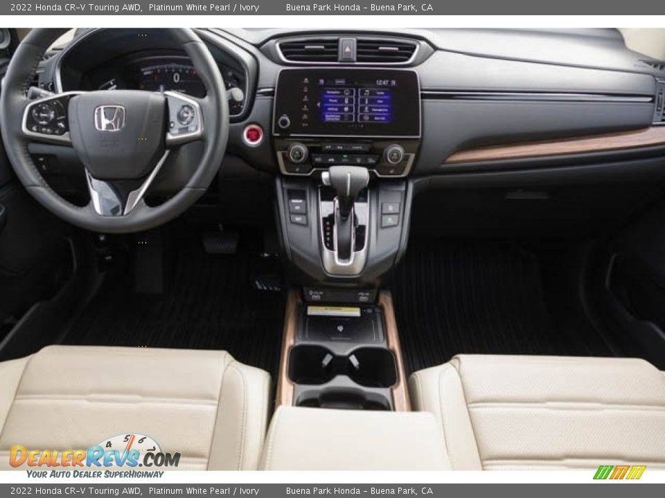2022 Honda CR-V Touring AWD Platinum White Pearl / Ivory Photo #15