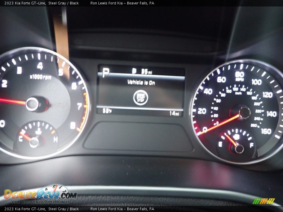 2023 Kia Forte GT-Line Steel Gray / Black Photo #16