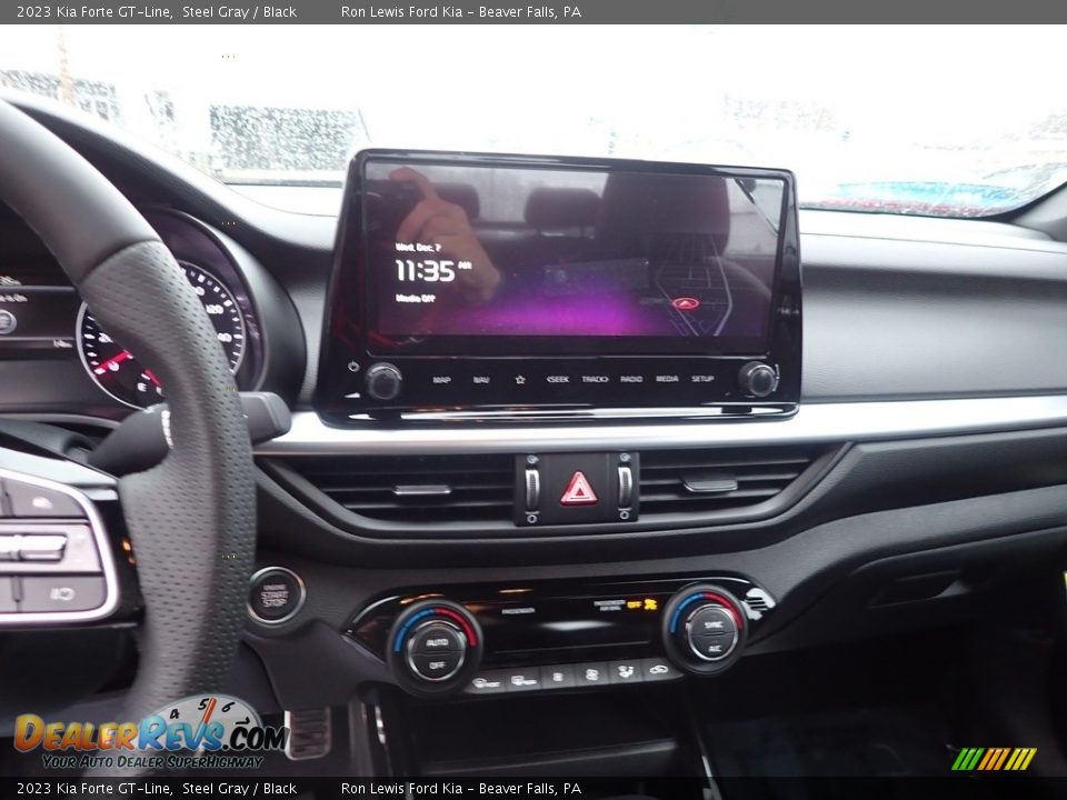 2023 Kia Forte GT-Line Steel Gray / Black Photo #17