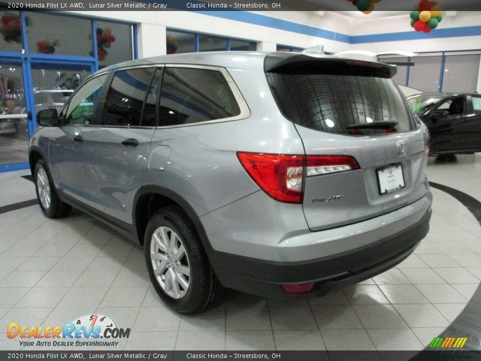 2020 Honda Pilot LX AWD Lunar Silver Metallic / Gray Photo #9