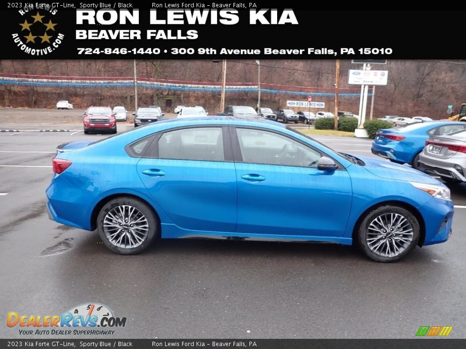 2023 Kia Forte GT-Line Sporty Blue / Black Photo #1