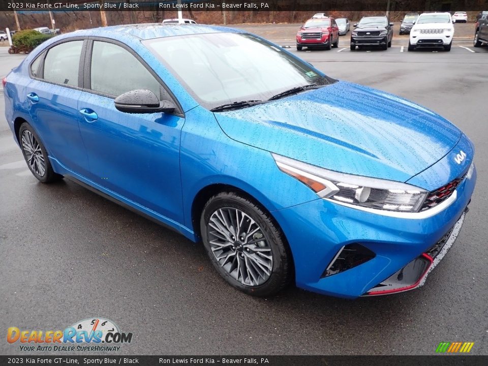 2023 Kia Forte GT-Line Sporty Blue / Black Photo #2