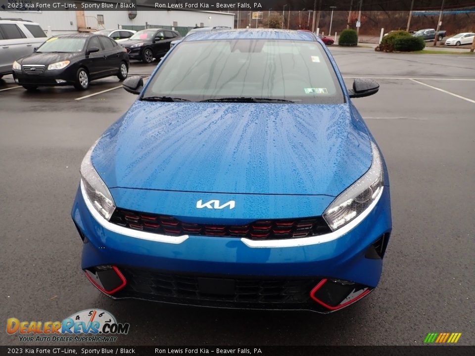 2023 Kia Forte GT-Line Sporty Blue / Black Photo #3