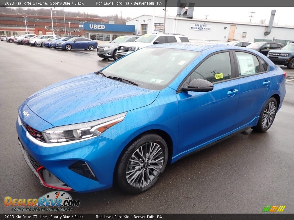 2023 Kia Forte GT-Line Sporty Blue / Black Photo #4