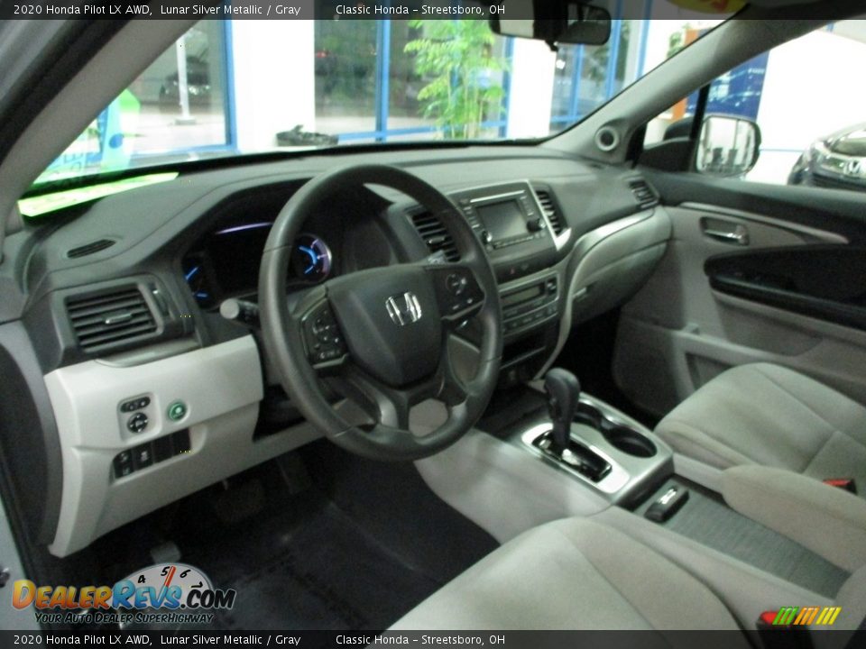 2020 Honda Pilot LX AWD Lunar Silver Metallic / Gray Photo #27