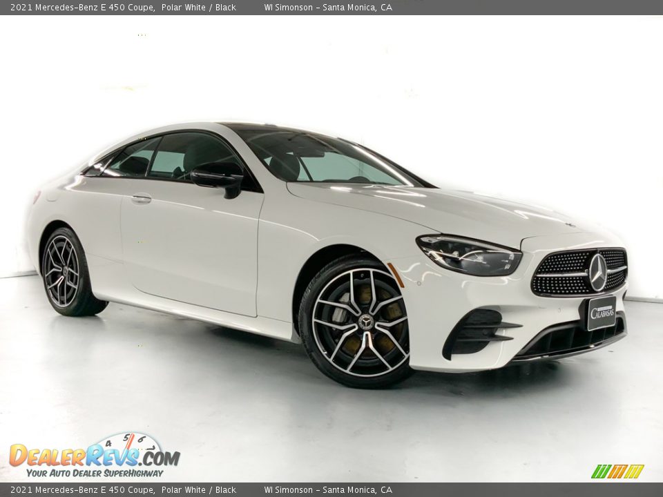 2021 Mercedes-Benz E 450 Coupe Polar White / Black Photo #2