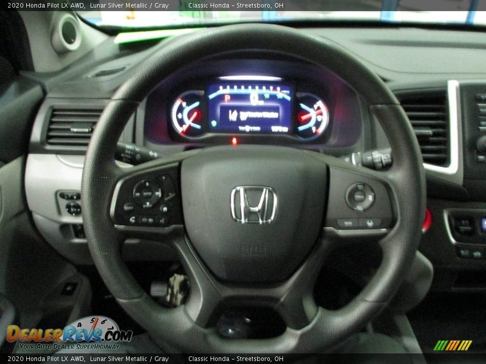 2020 Honda Pilot LX AWD Lunar Silver Metallic / Gray Photo #30