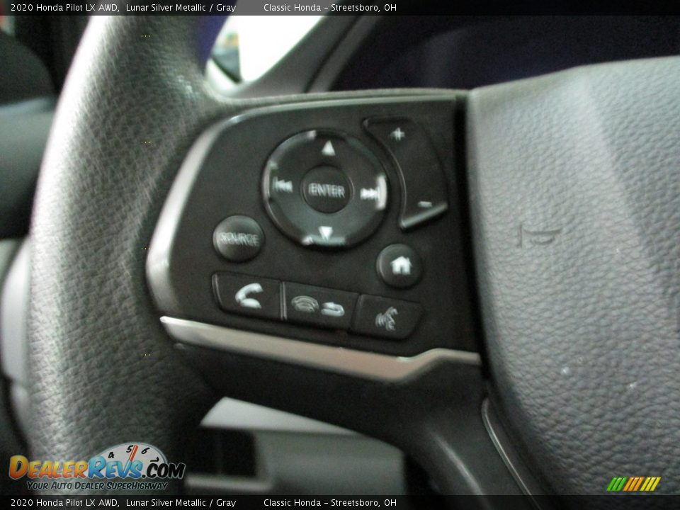 2020 Honda Pilot LX AWD Lunar Silver Metallic / Gray Photo #31