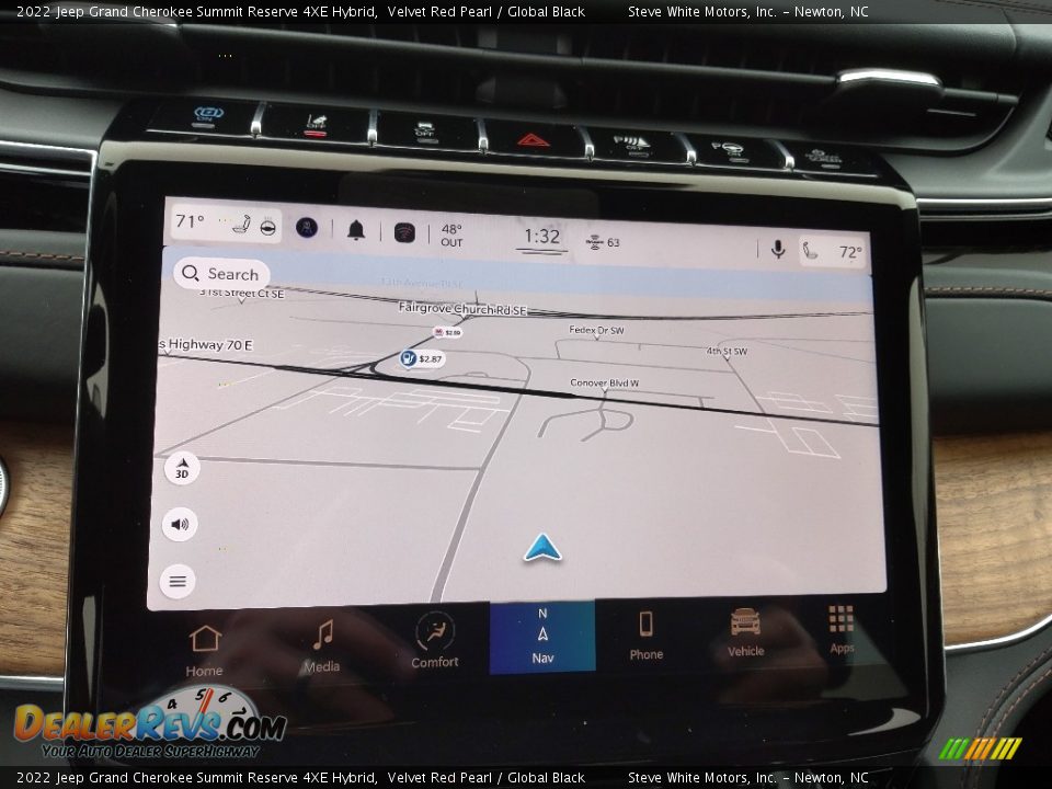 Navigation of 2022 Jeep Grand Cherokee Summit Reserve 4XE Hybrid Photo #29