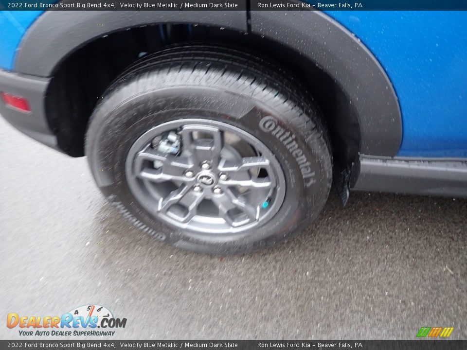 2022 Ford Bronco Sport Big Bend 4x4 Velocity Blue Metallic / Medium Dark Slate Photo #9