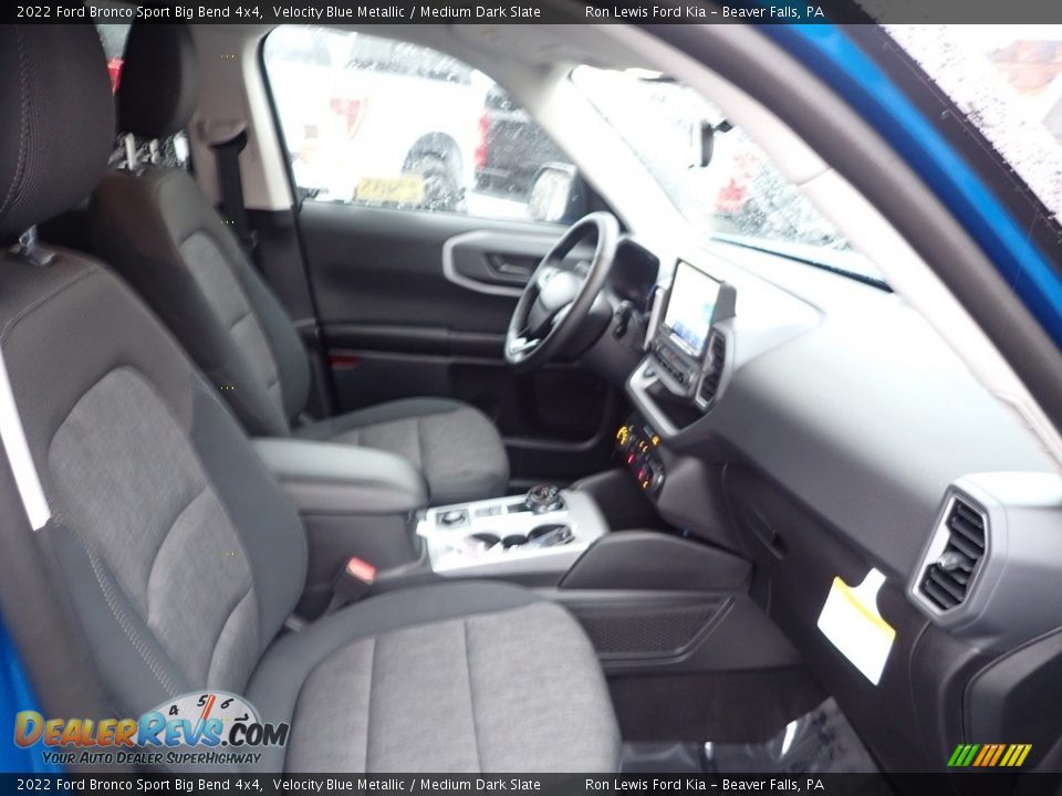 2022 Ford Bronco Sport Big Bend 4x4 Velocity Blue Metallic / Medium Dark Slate Photo #11