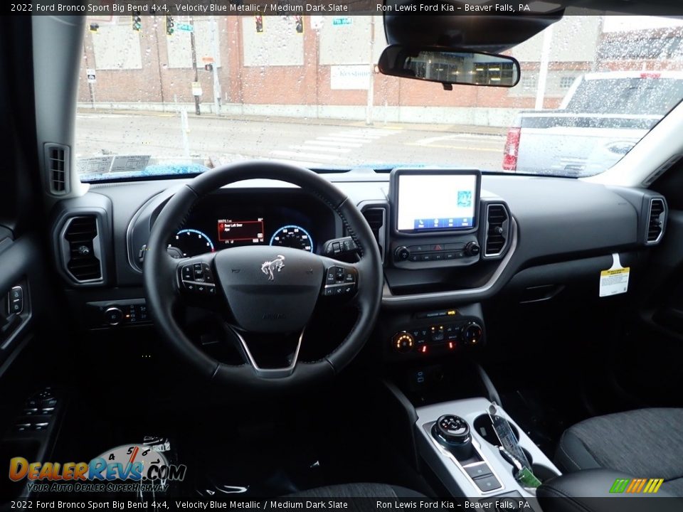 2022 Ford Bronco Sport Big Bend 4x4 Velocity Blue Metallic / Medium Dark Slate Photo #13