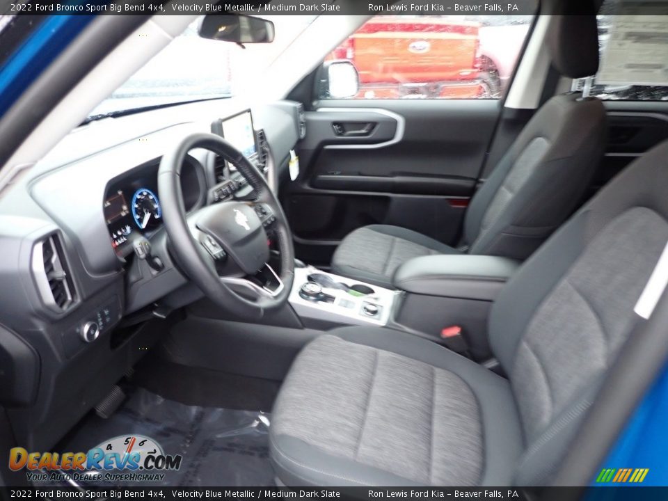 2022 Ford Bronco Sport Big Bend 4x4 Velocity Blue Metallic / Medium Dark Slate Photo #14
