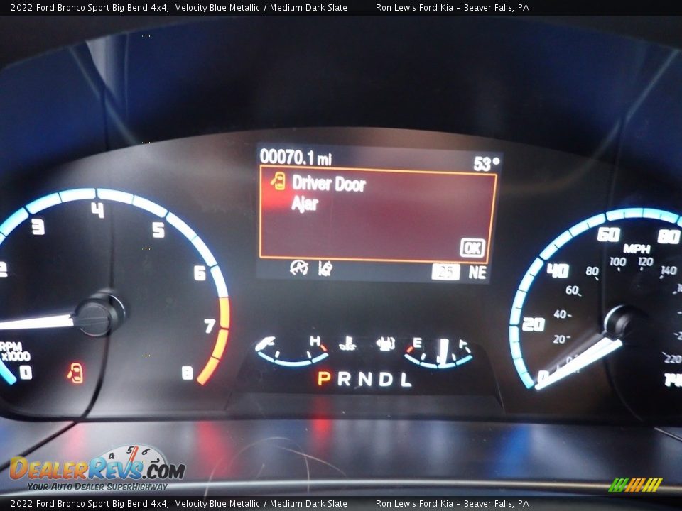 2022 Ford Bronco Sport Big Bend 4x4 Velocity Blue Metallic / Medium Dark Slate Photo #16