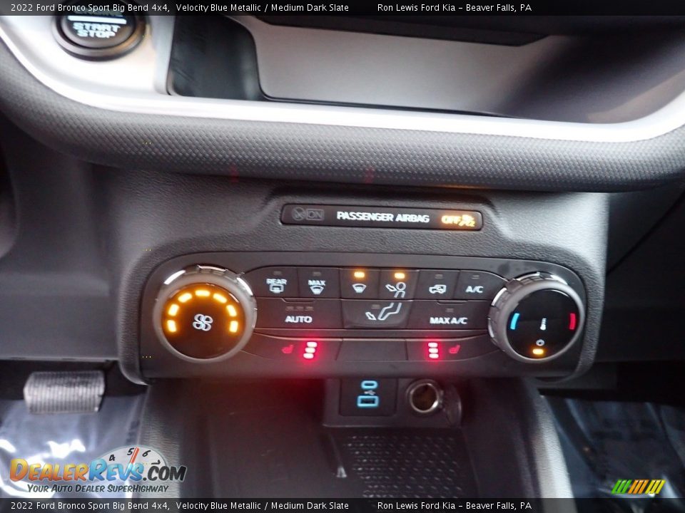 2022 Ford Bronco Sport Big Bend 4x4 Velocity Blue Metallic / Medium Dark Slate Photo #19