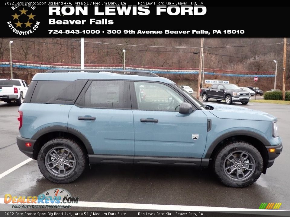 2022 Ford Bronco Sport Big Bend 4x4 Area 51 / Medium Dark Slate Photo #1