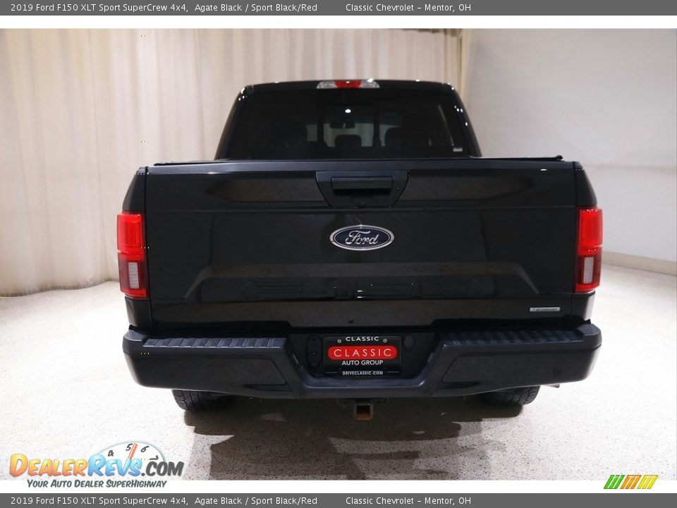 2019 Ford F150 XLT Sport SuperCrew 4x4 Agate Black / Sport Black/Red Photo #20