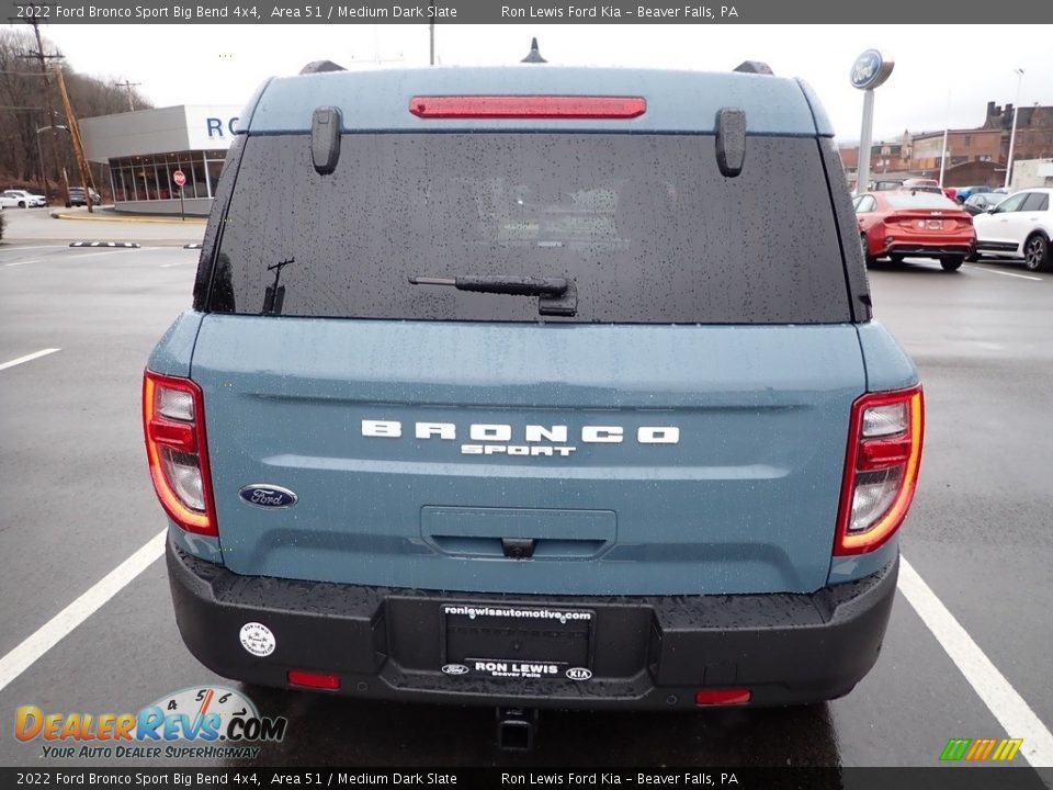 2022 Ford Bronco Sport Big Bend 4x4 Area 51 / Medium Dark Slate Photo #7
