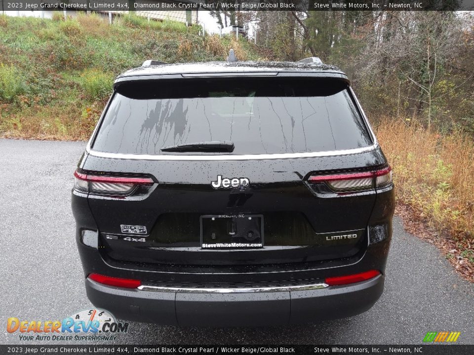 2023 Jeep Grand Cherokee L Limited 4x4 Diamond Black Crystal Pearl / Wicker Beige/Global Black Photo #7