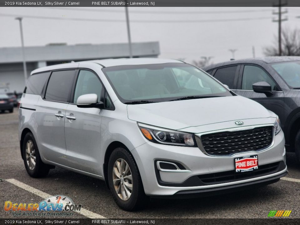 2019 Kia Sedona LX Silky Silver / Camel Photo #3