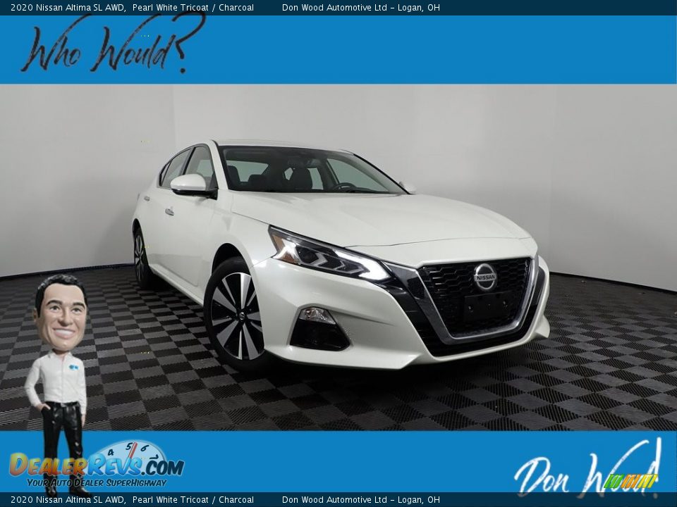 2020 Nissan Altima SL AWD Pearl White Tricoat / Charcoal Photo #1