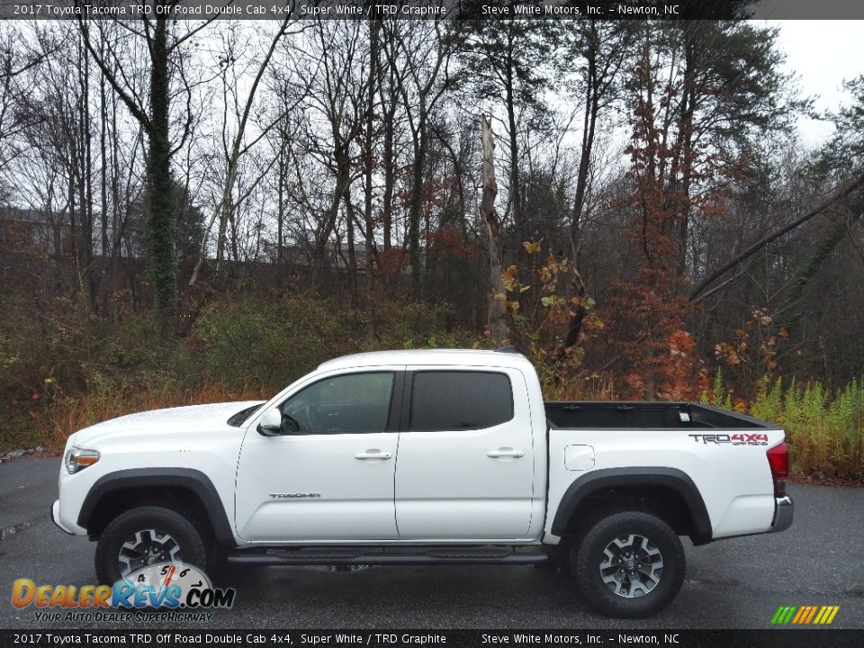 2017 Toyota Tacoma TRD Off Road Double Cab 4x4 Super White / TRD Graphite Photo #1