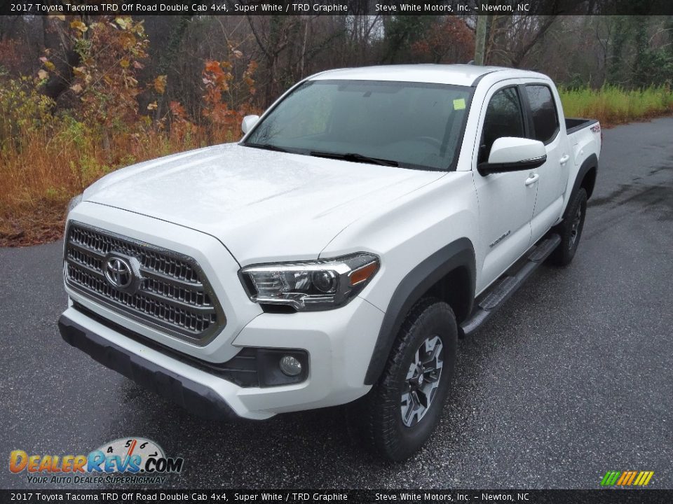 2017 Toyota Tacoma TRD Off Road Double Cab 4x4 Super White / TRD Graphite Photo #2