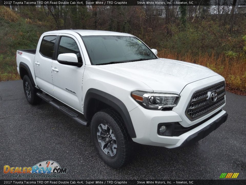 2017 Toyota Tacoma TRD Off Road Double Cab 4x4 Super White / TRD Graphite Photo #4