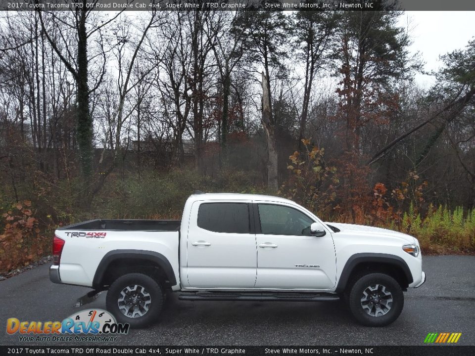 2017 Toyota Tacoma TRD Off Road Double Cab 4x4 Super White / TRD Graphite Photo #5