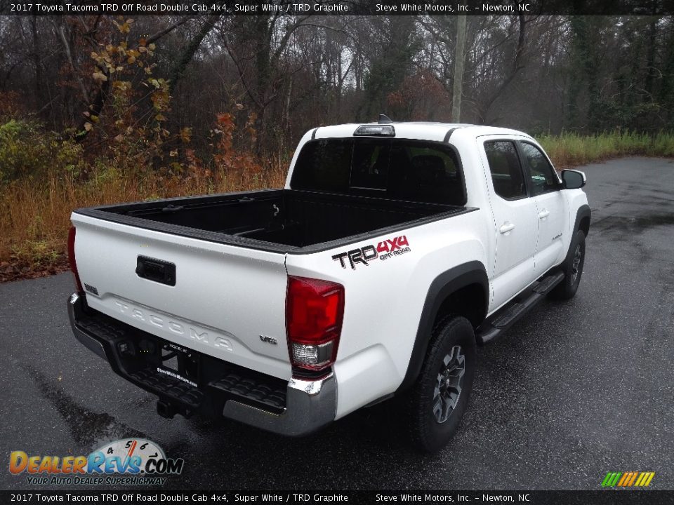 2017 Toyota Tacoma TRD Off Road Double Cab 4x4 Super White / TRD Graphite Photo #6