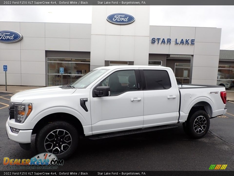 2022 Ford F150 XLT SuperCrew 4x4 Oxford White / Black Photo #1