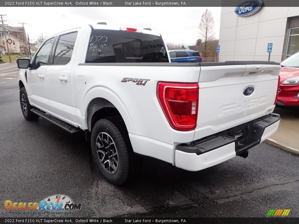 2022 Ford F150 XLT SuperCrew 4x4 Oxford White / Black Photo #3