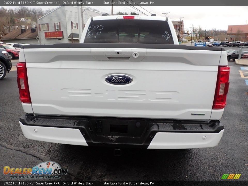 2022 Ford F150 XLT SuperCrew 4x4 Oxford White / Black Photo #4