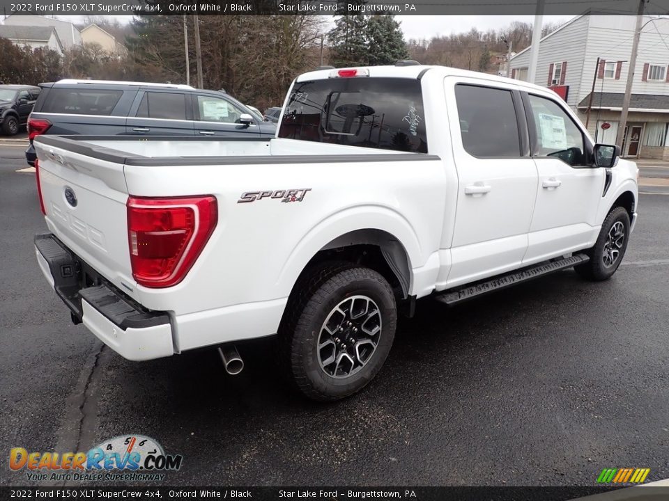 2022 Ford F150 XLT SuperCrew 4x4 Oxford White / Black Photo #5